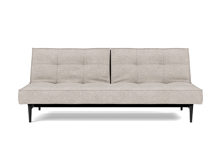 Splitback Styletto Sofa Bed Black Wood - angle 1