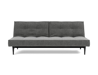 Splitback Styletto Sofa Bed Black Wood - variant image