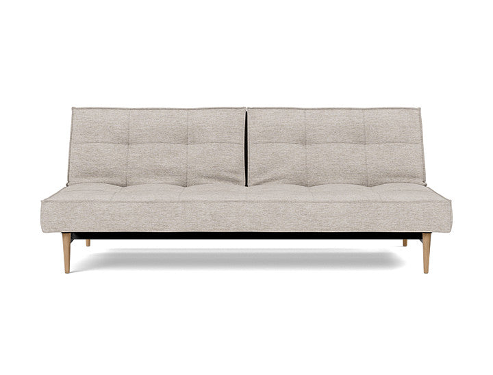 Splitback Styletto Sofa Bed Light Wood - angle 1
