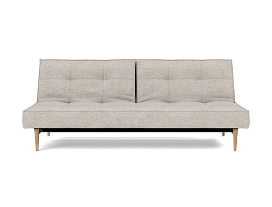 Splitback Styletto Sofa Bed Light Wood - angle 1