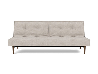 Splitback Styletto Sofa Bed Dark Wood - angle 1
