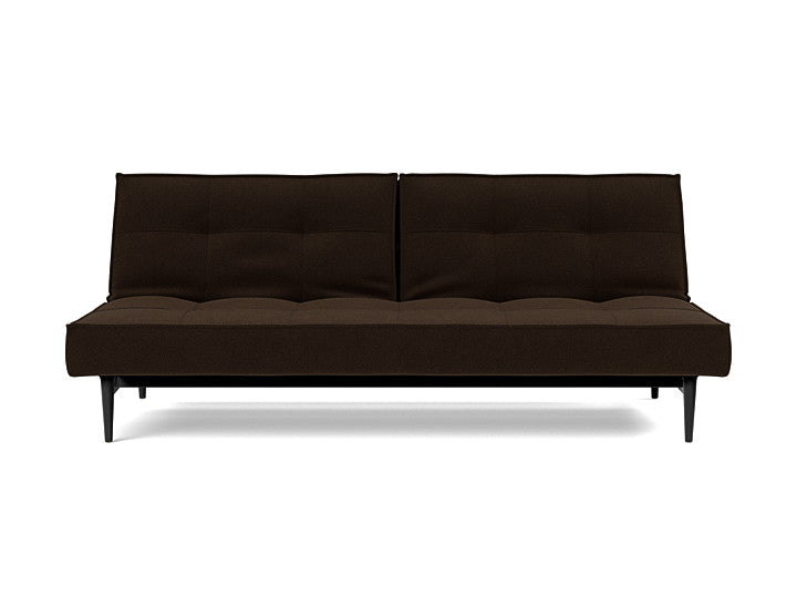 Splitback Styletto Sofa Bed Black Wood - variant image