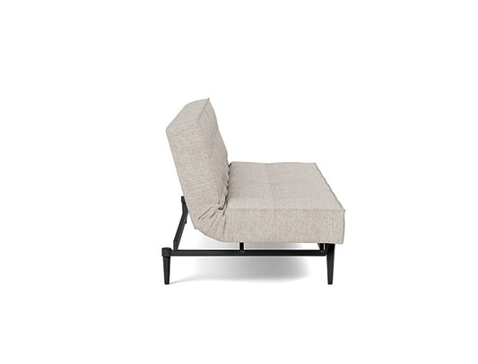 Splitback Styletto Sofa Bed Black Wood - angle 2