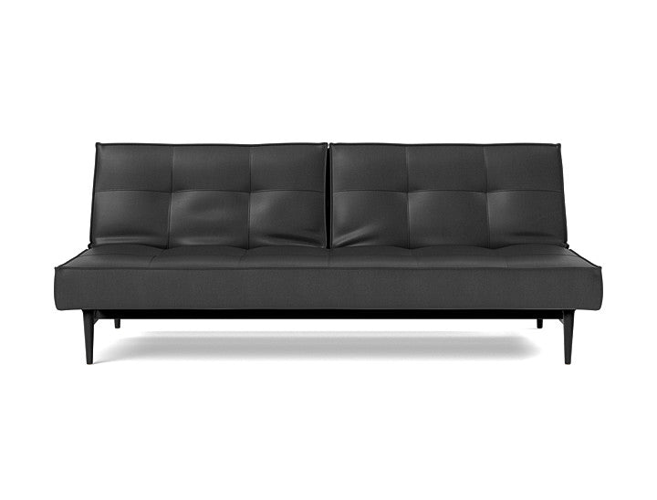 Splitback Styletto Sofa Bed Black Wood - variant image