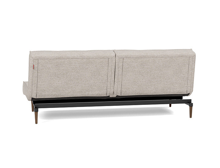 Splitback Styletto Sofa Bed Dark Wood - angle 3