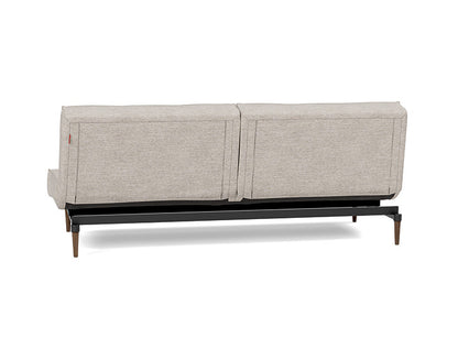 Splitback Styletto Sofa Bed Dark Wood - angle 3