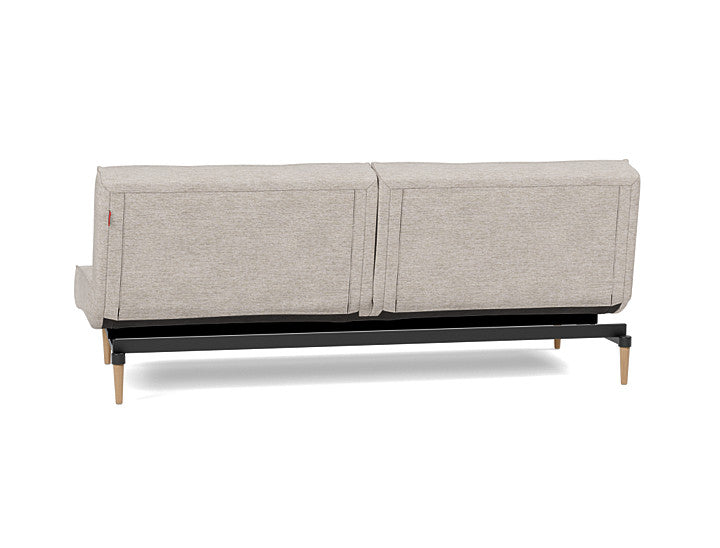 Splitback Styletto Sofa Bed Light Wood - angle 3