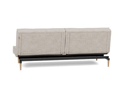 Splitback Styletto Sofa Bed Light Wood - angle 3