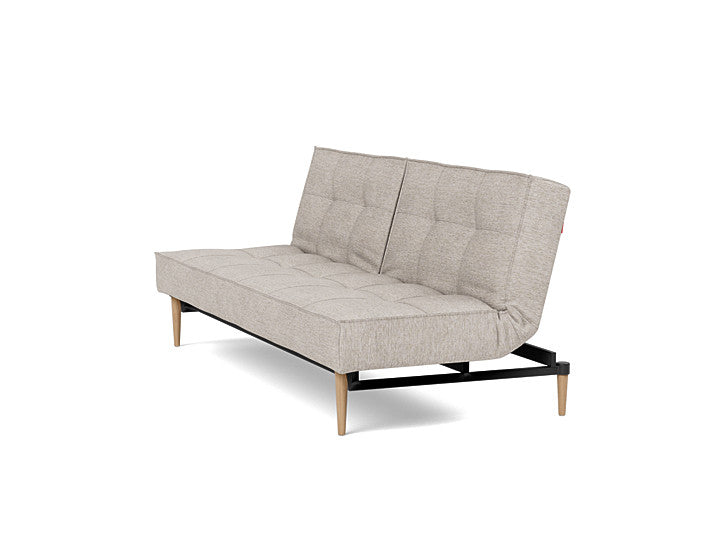 Splitback Styletto Sofa Bed Light Wood - angle 4