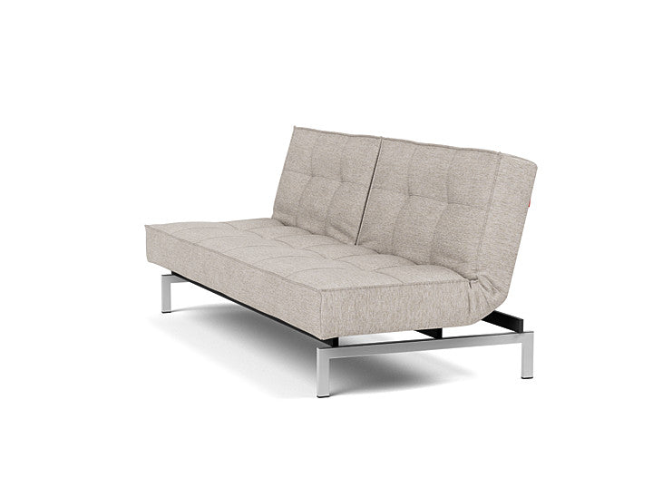 Splitback Chrome Sofa Bed - angle 4
