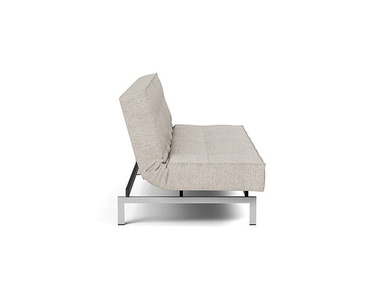 Splitback Chrome Sofa Bed - angle 2