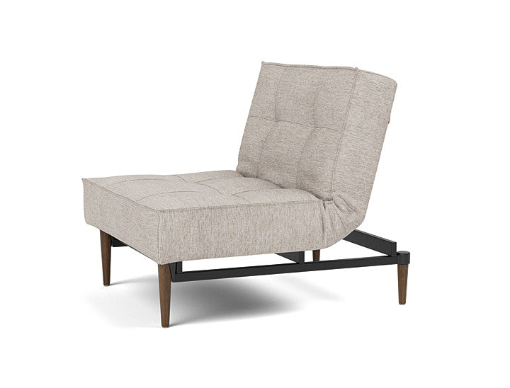Splitback Styletto Chair Dark Wood - angle 4