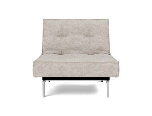 Splitback Chrome Chair - angle 1