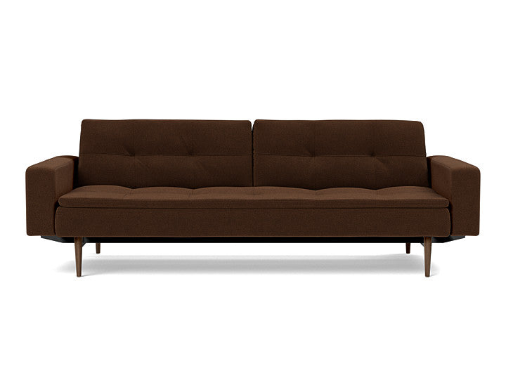 Dublexo Styletto Sofa Bed Dark Wood With Arms - variant image
