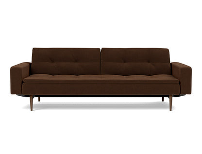 Dublexo Styletto Sofa Bed Dark Wood With Arms - variant image