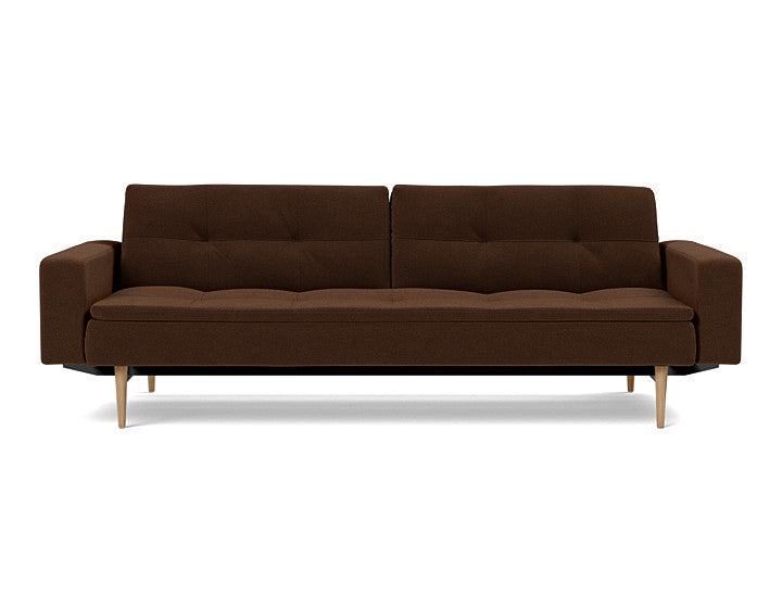 Dublexo Styletto Sofa Bed Light Wood With Arms - variant image