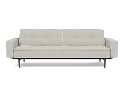 Dublexo Styletto Sofa Bed Dark Wood With Arms - angle 1