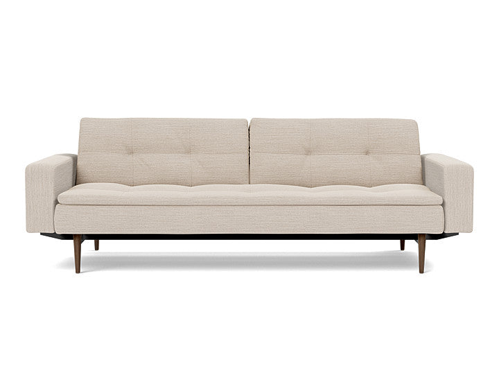 Dublexo Styletto Sofa Bed Dark Wood With Arms - variant image