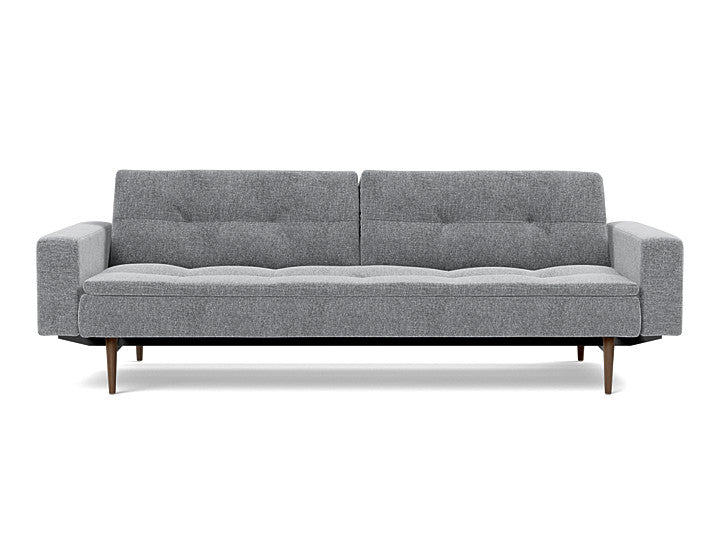 Dublexo Styletto Sofa Bed Dark Wood With Arms - variant image