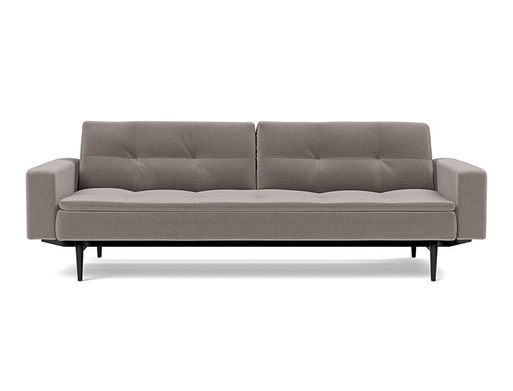 Dublexo Styletto Sofa Bed Black Wood With Arms - variant image