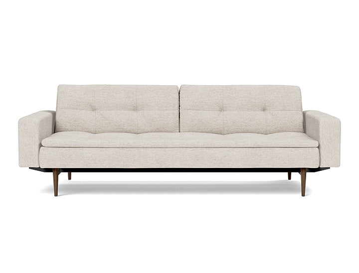 Dublexo Styletto Sofa Bed Dark Wood With Arms - variant image