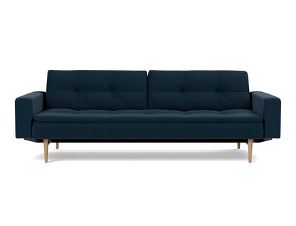 Dublexo Styletto Sofa Bed Light Wood With Arms - variant image