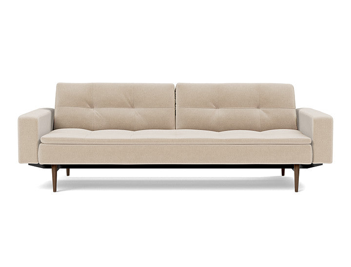 Dublexo Styletto Sofa Bed Dark Wood With Arms - variant image