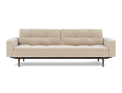 Dublexo Styletto Sofa Bed Dark Wood With Arms - variant image