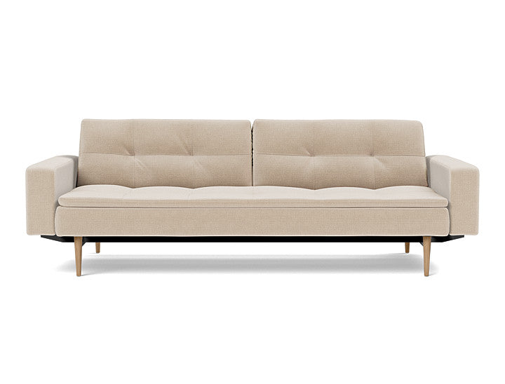 Dublexo Styletto Sofa Bed Light Wood With Arms - variant image