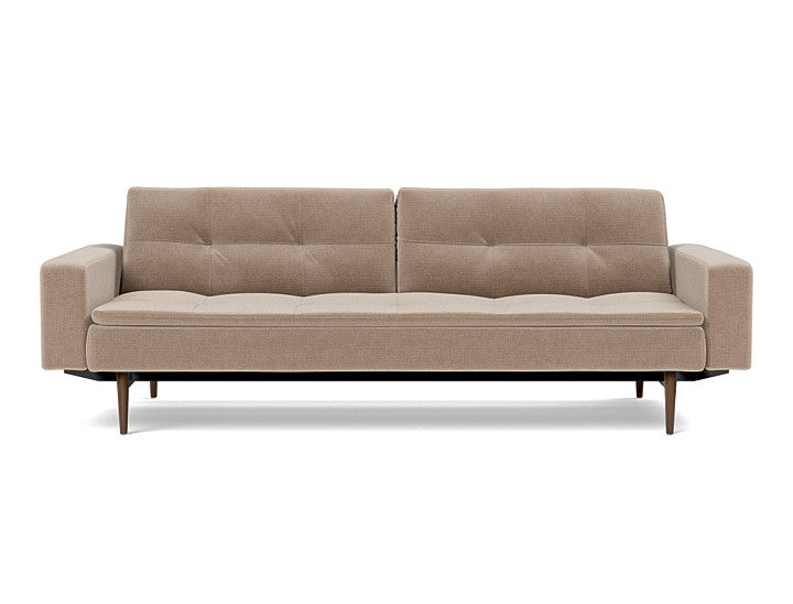Dublexo Styletto Sofa Bed Dark Wood With Arms - variant image