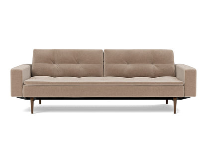 Dublexo Styletto Sofa Bed Dark Wood With Arms - variant image