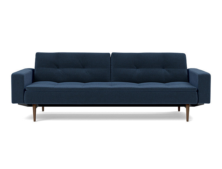 Dublexo Styletto Sofa Bed Dark Wood With Arms - variant image