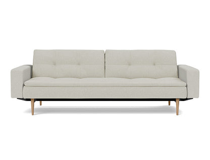 Dublexo Styletto Sofa Bed Light Wood With Arms - angle 1
