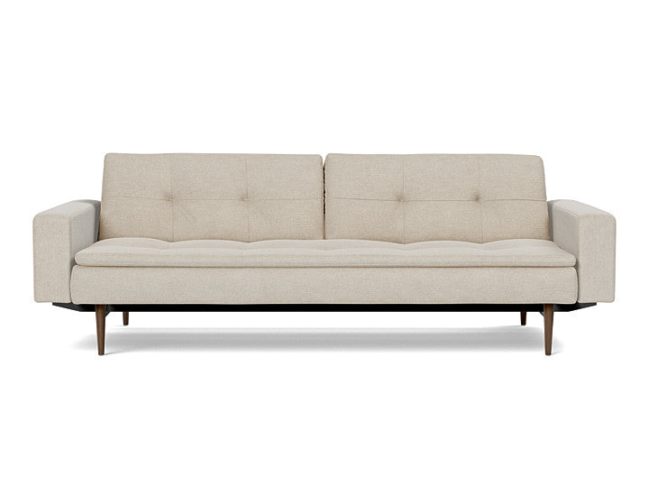 Dublexo Styletto Sofa Bed Dark Wood With Arms - variant image