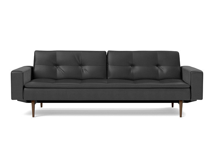Dublexo Styletto Sofa Bed Dark Wood With Arms - variant image