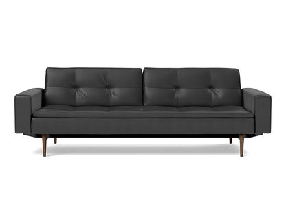 Dublexo Styletto Sofa Bed Dark Wood With Arms - variant image