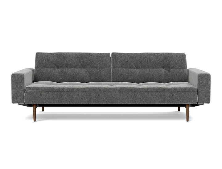 Dublexo Styletto Sofa Bed Dark Wood With Arms - variant image