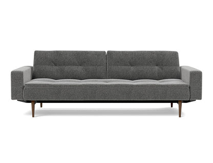 Dublexo Styletto Sofa Bed Dark Wood With Arms - variant image