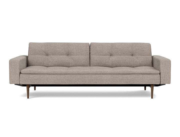Dublexo Styletto Sofa Bed Dark Wood With Arms - variant image