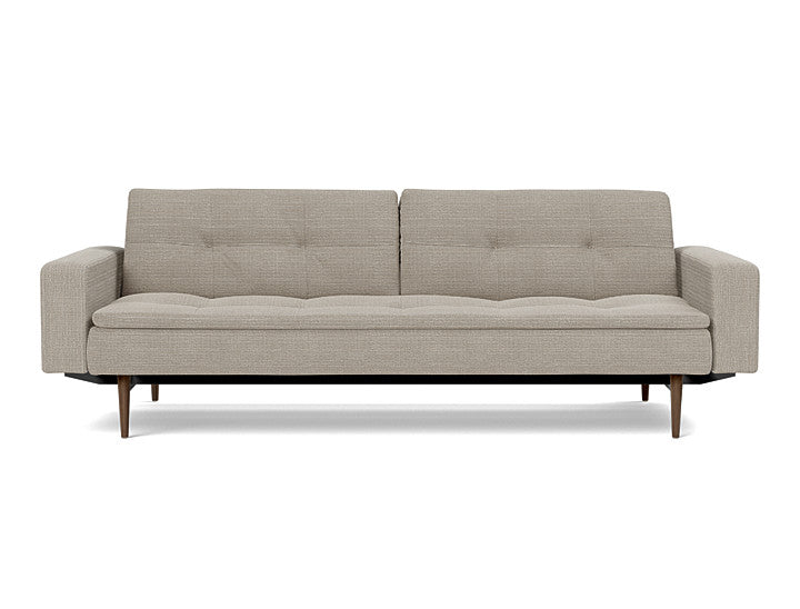 Dublexo Styletto Sofa Bed Dark Wood With Arms - variant image