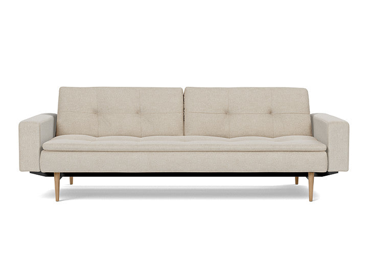 Dublexo Styletto Sofa Bed Light Wood With Arms - variant image