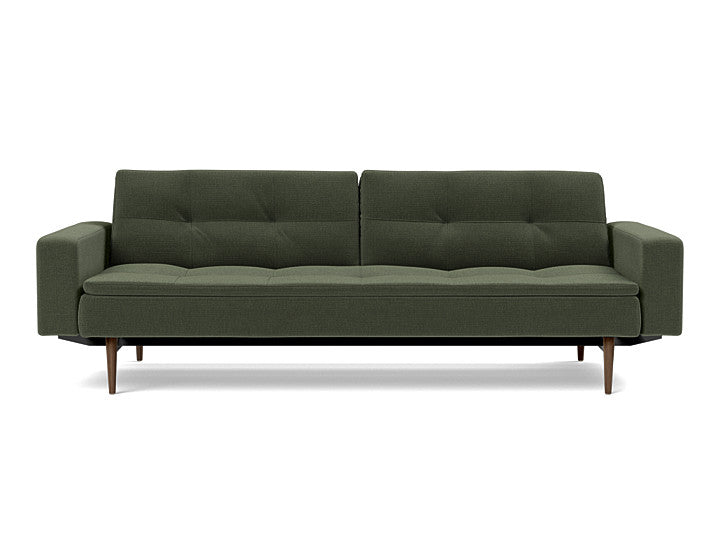 Dublexo Styletto Sofa Bed Dark Wood With Arms - variant image