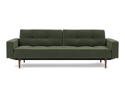 Dublexo Styletto Sofa Bed Dark Wood With Arms - variant image