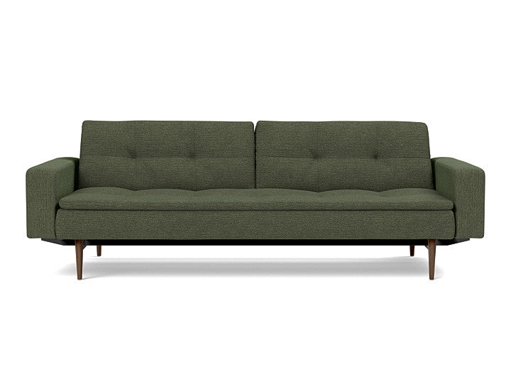 Dublexo Styletto Sofa Bed Dark Wood With Arms - variant image