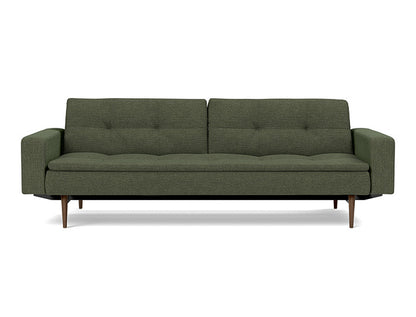 Dublexo Styletto Sofa Bed Dark Wood With Arms - variant image