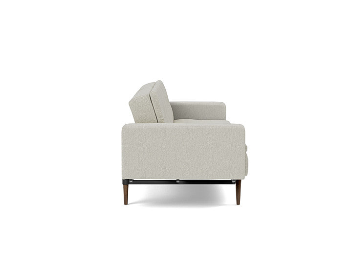 Dublexo Styletto Sofa Bed Dark Wood With Arms - angle 2
