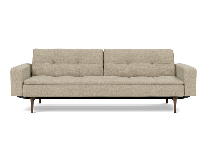 Dublexo Styletto Sofa Bed Dark Wood With Arms - variant image