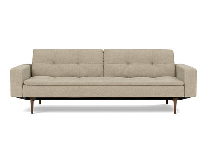 Dublexo Styletto Sofa Bed Dark Wood With Arms - variant image