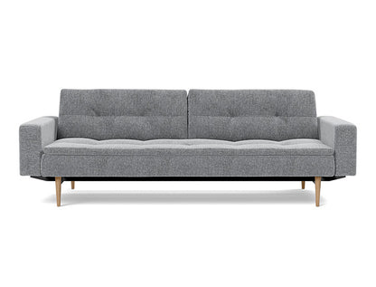Dublexo Styletto Sofa Bed Light Wood With Arms - variant image