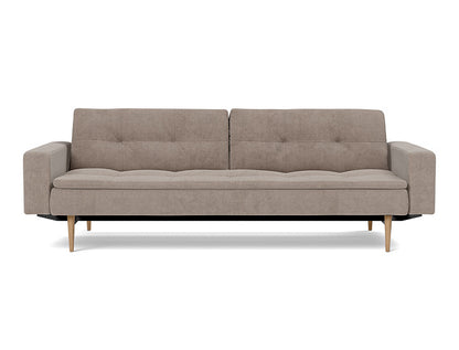 Dublexo Styletto Sofa Bed Light Wood With Arms - variant image